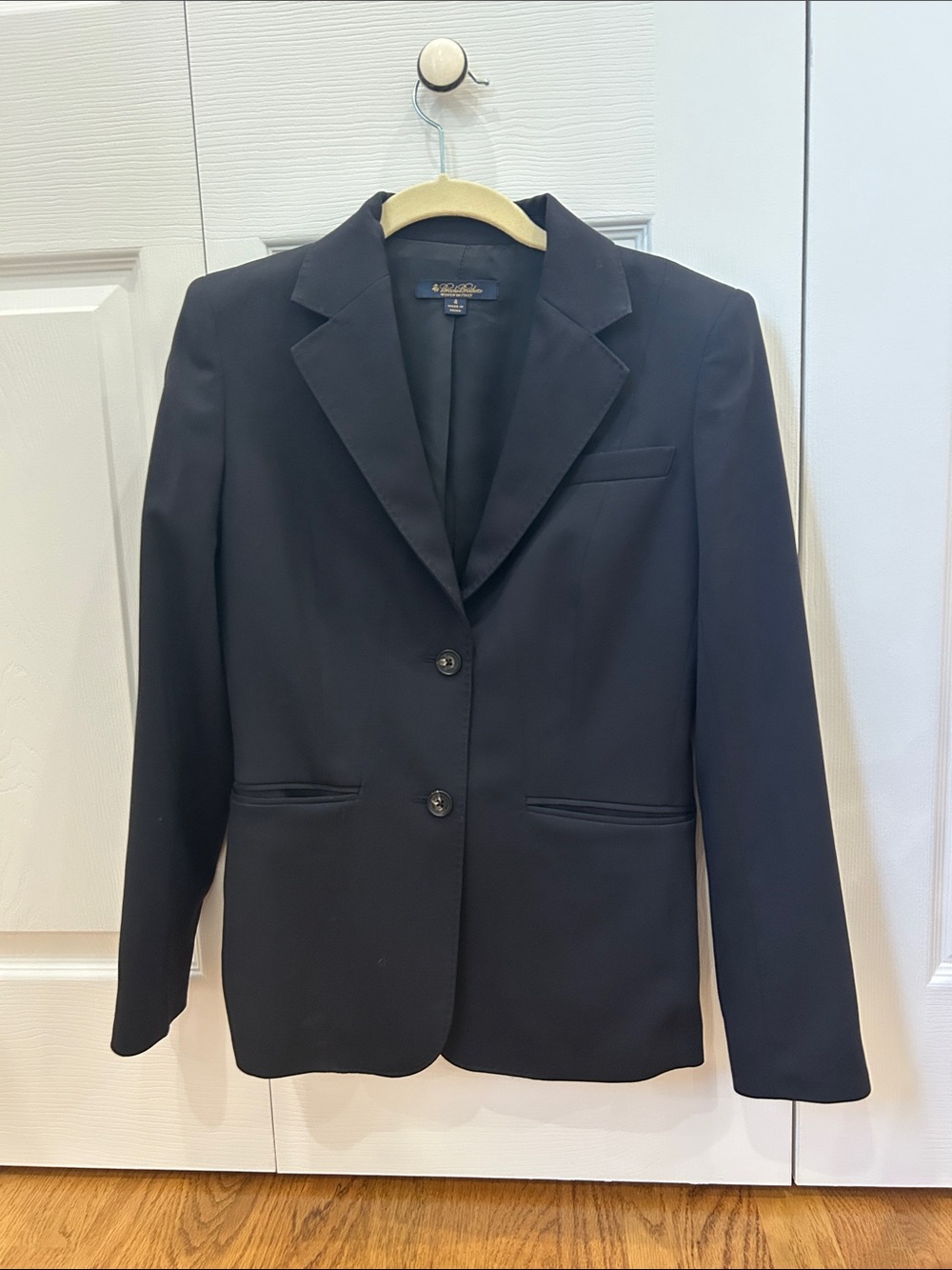 Brooks Brothers Black Women's Classic Two-Button Blazer